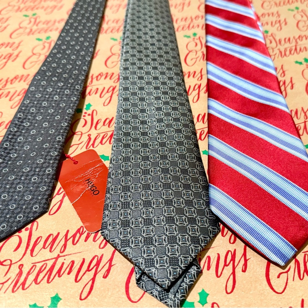 Ermenegildo Zegna Gray Geometric Tie